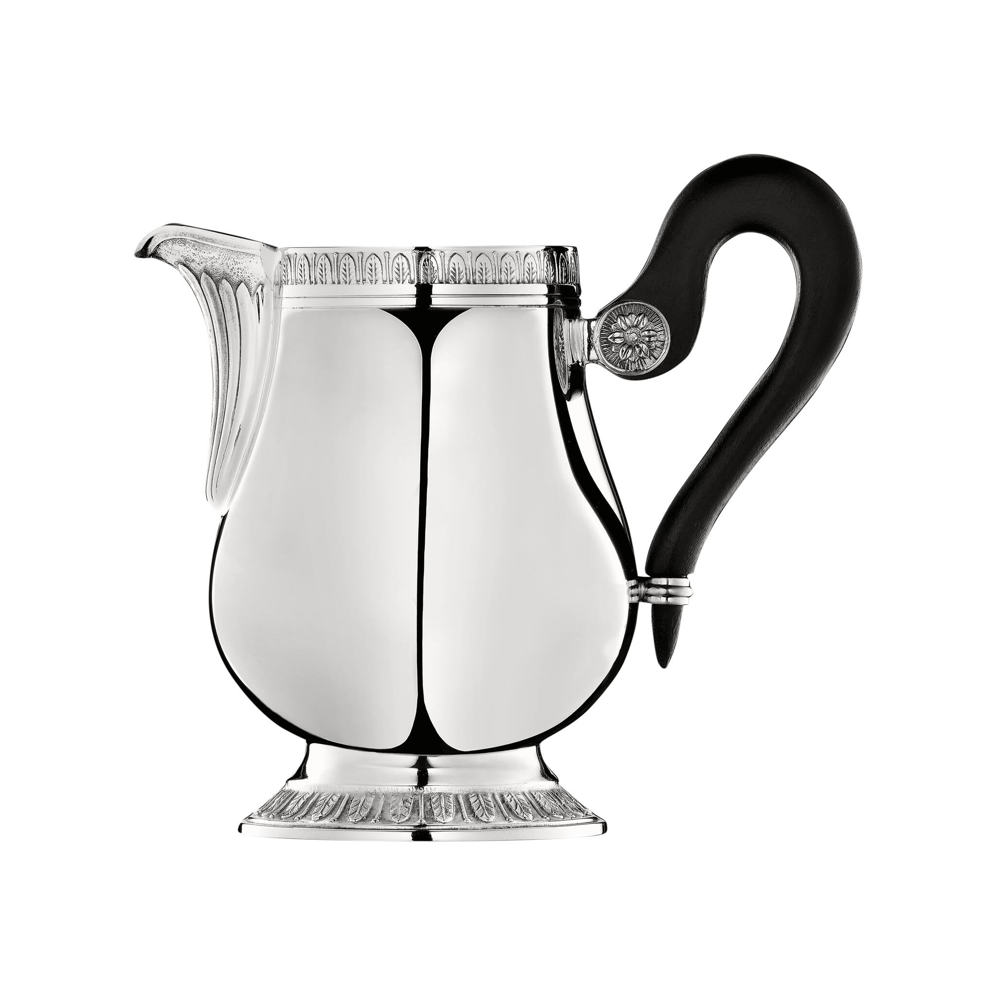 Christofle Malmaison Silver-Plated Cream Pitcher in silver-plate on a white background