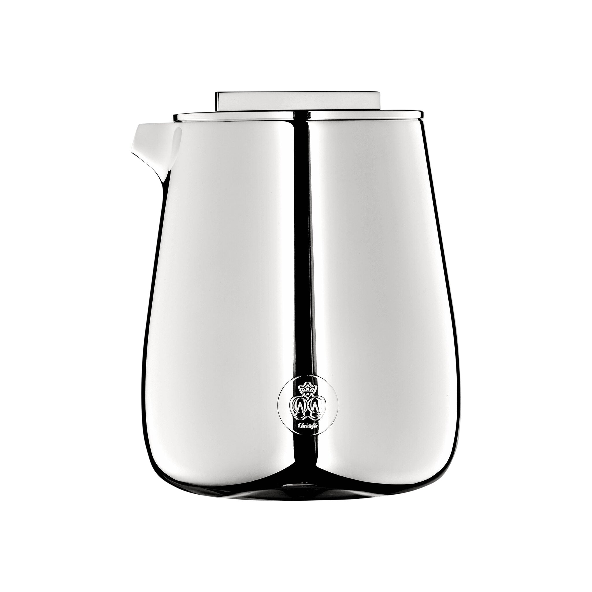 Christofle Silver Time Silver-Plated Creamer in silver-plate on a white background