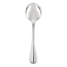 Christofle Albi Silver-Plated Cream Soup Spoon in silver-plate on a white background
