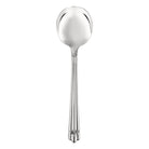 Christofle Aria Silver-Plated Cream Soup Spoon in silver-plate on a white background