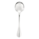 Christofle Fidelio Silver-Plated Cream Soup Spoon in silver-plate on a white background