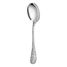 Christofle Jardin d'Eden Silver-Plated Cream Soup Spoon in silver-plate on a white background