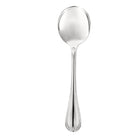 Christofle Malmaison Silver-Plated Cream Soup Spoon in silver-plate on a white background