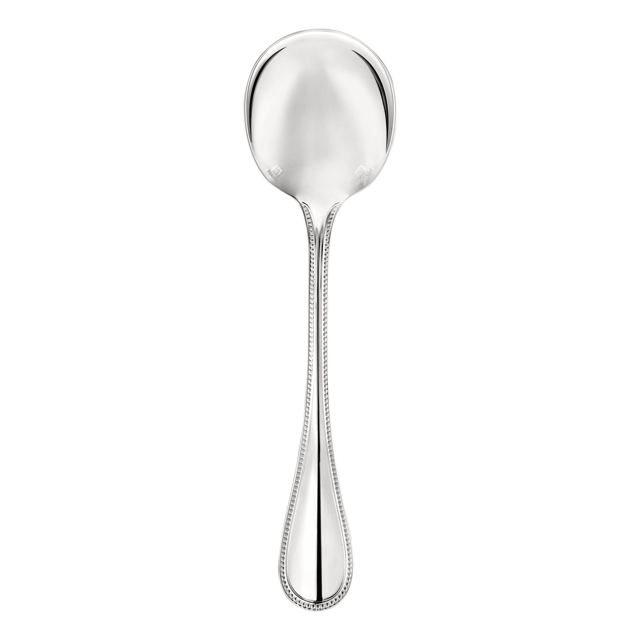 Christofle Perles Silver-Plated Cream Soup Spoon — additional view
