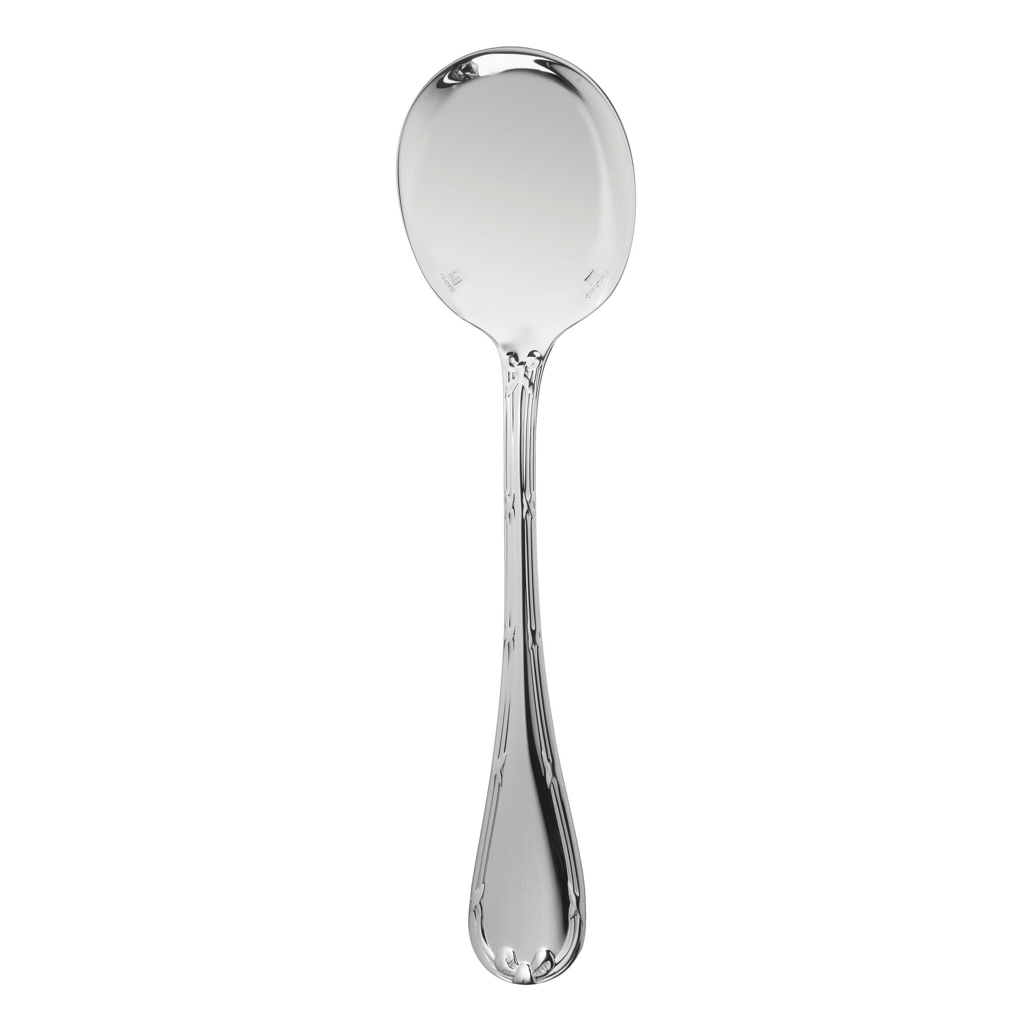 Christofle Rubans Silver-Plated Cream Soup Spoon — additional view