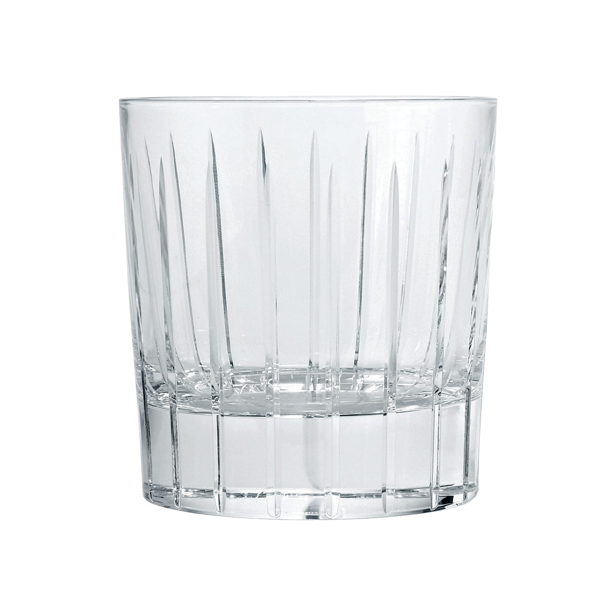 Christofle Iriana Crystal Double Old Fashioned Glass - Set of 2 in crystal on a white background