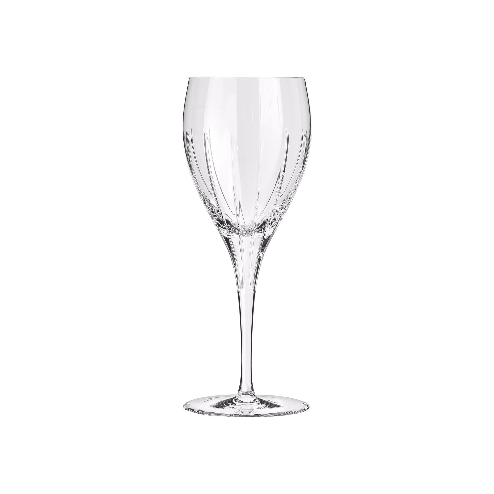 Christofle Iriana White Wine Crystal Glasses - Set of 2 in crystal on a white background