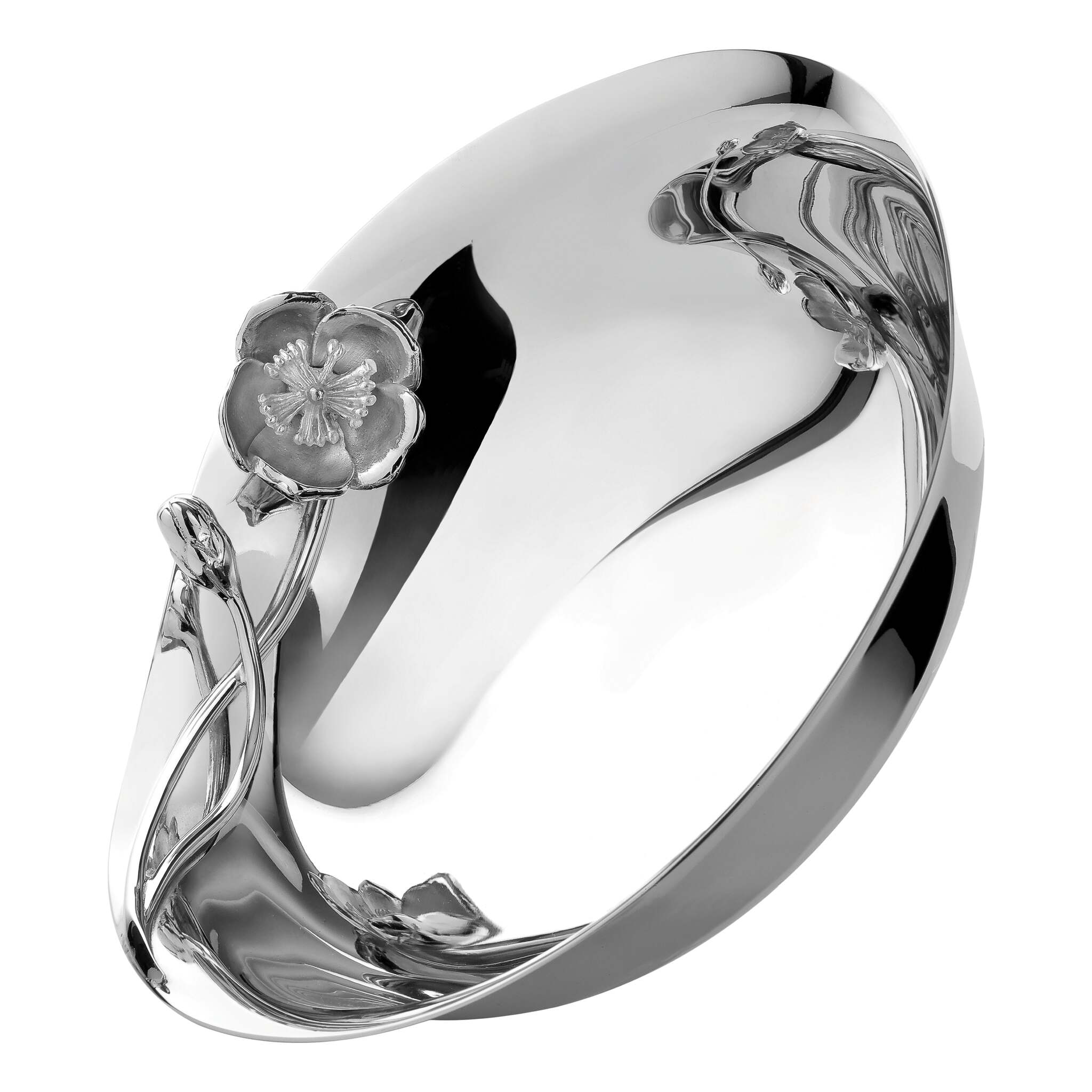 Christofle Silver-Plated Serving Bowl in silver-plate on a white background