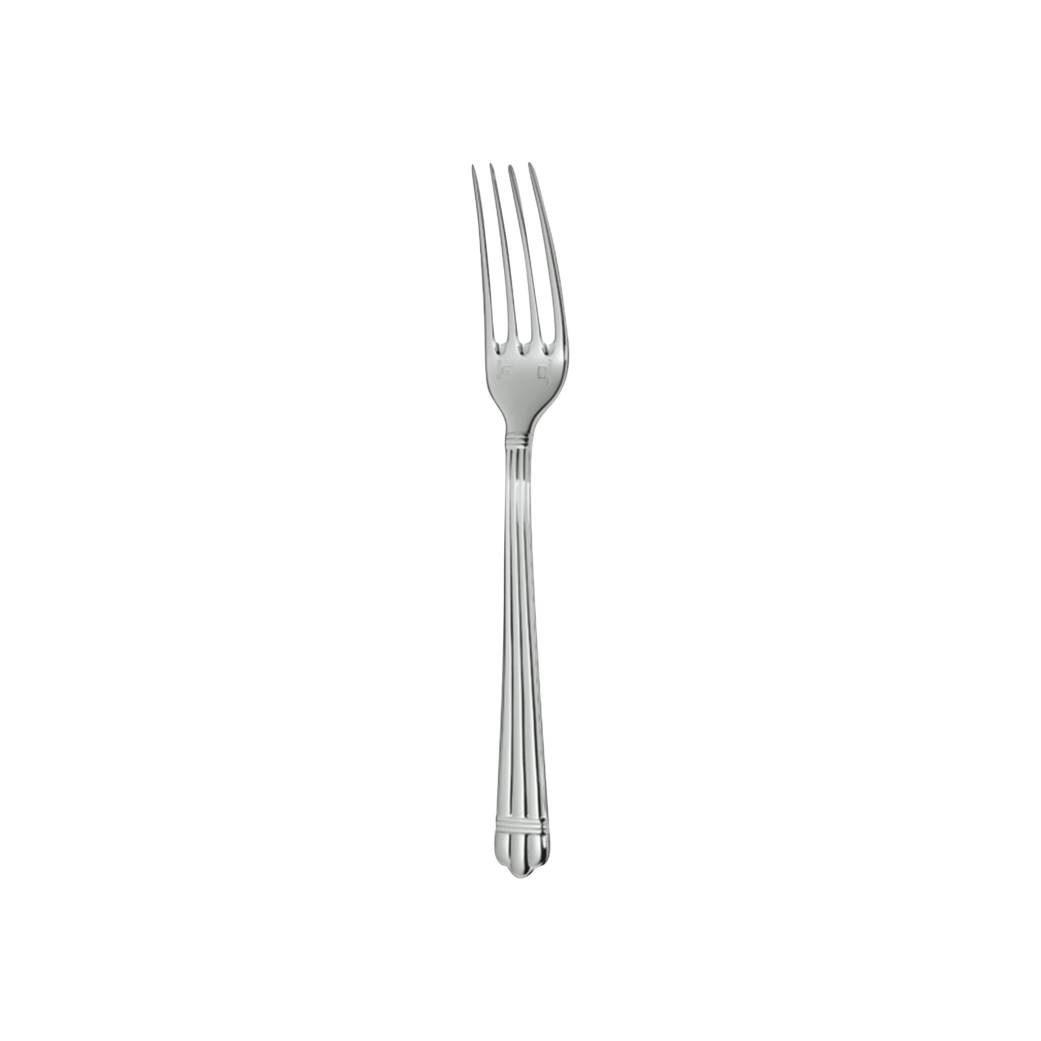 Christofle Dessert Fork Aria Sterling Silver in sterling silver on a white background