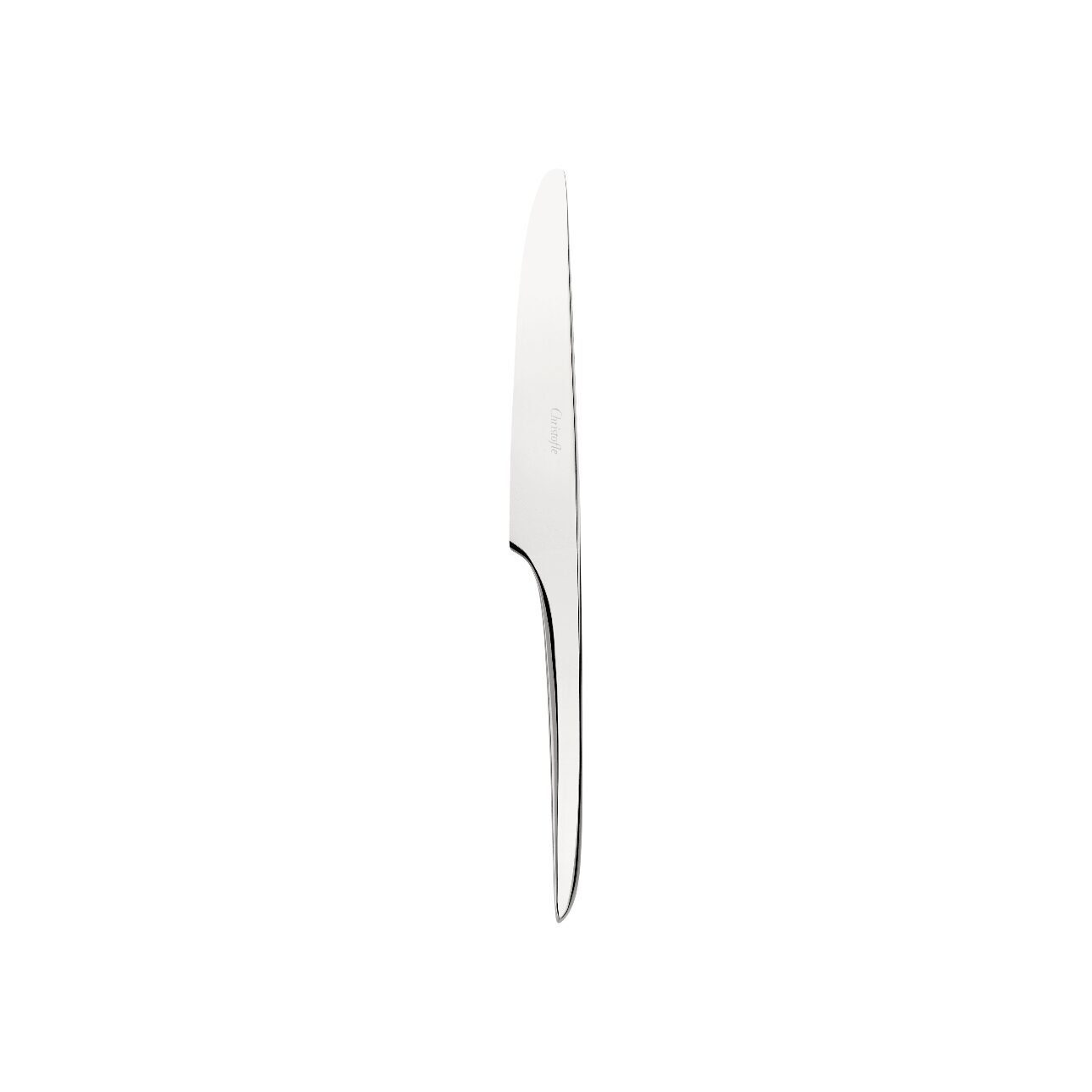 Christofle L'Ame de Christofle Stainless Steel Dessert Knife in stainless steel on a white background