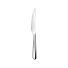 Christofle Stainless Steel Dessert Knife in stainless steel on a white background