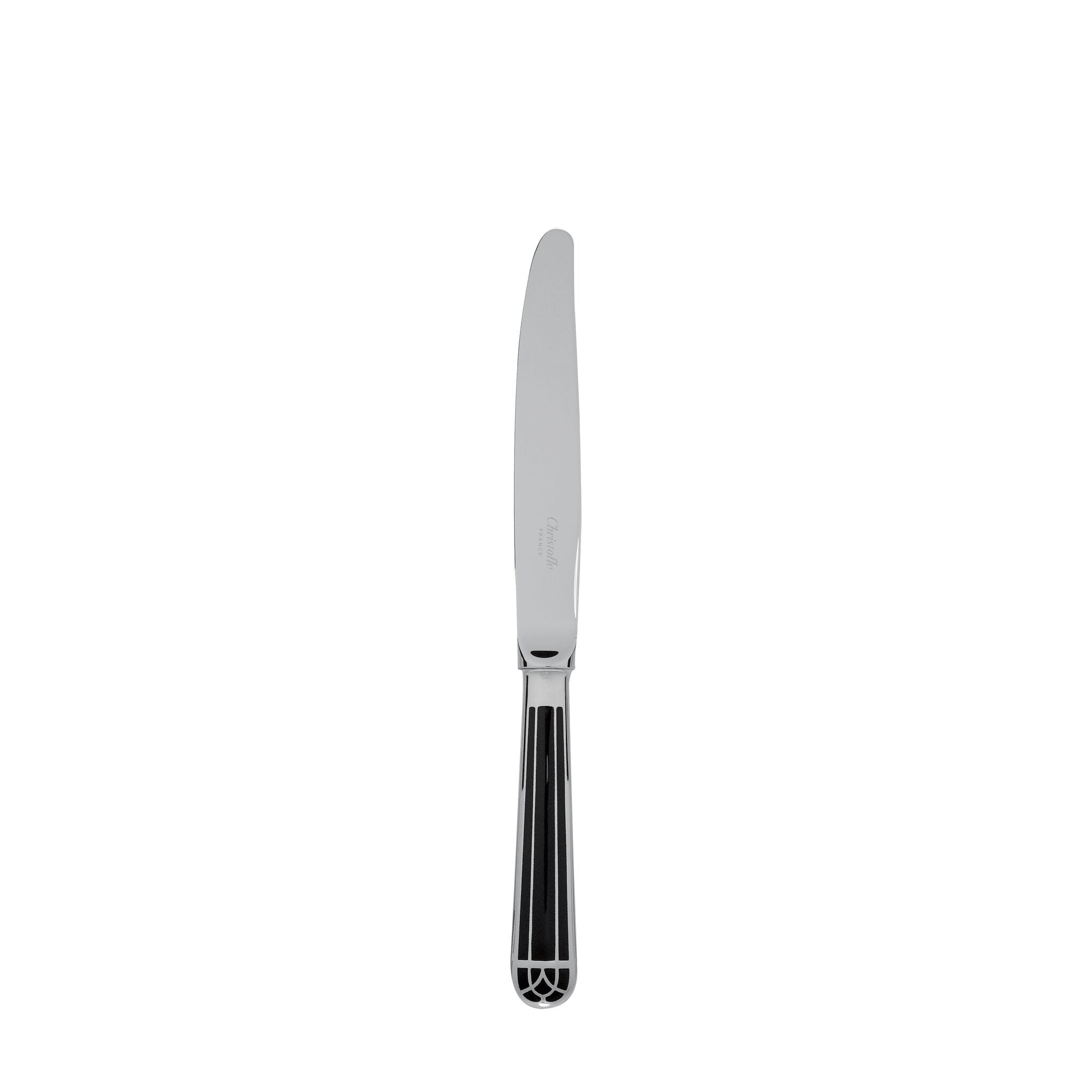 Christofle Silver-Plated Dessert Knife in silver-plate on a white background