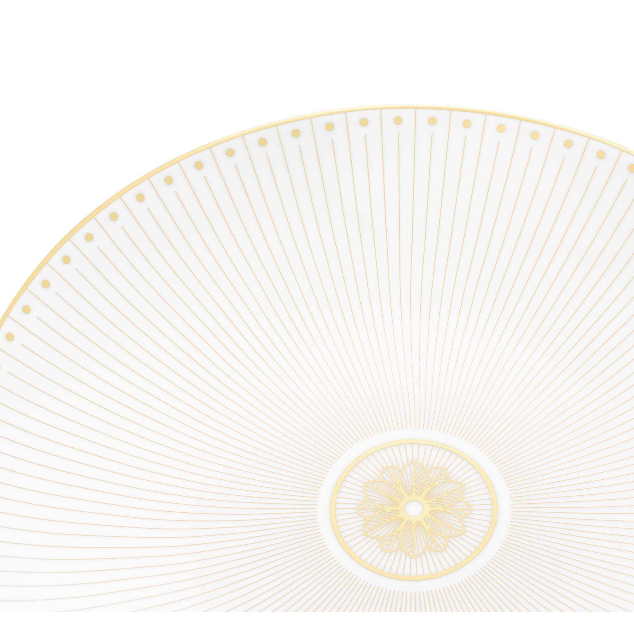 Christofle Malmaison Dessert Plate Porcelain Gold — additional view