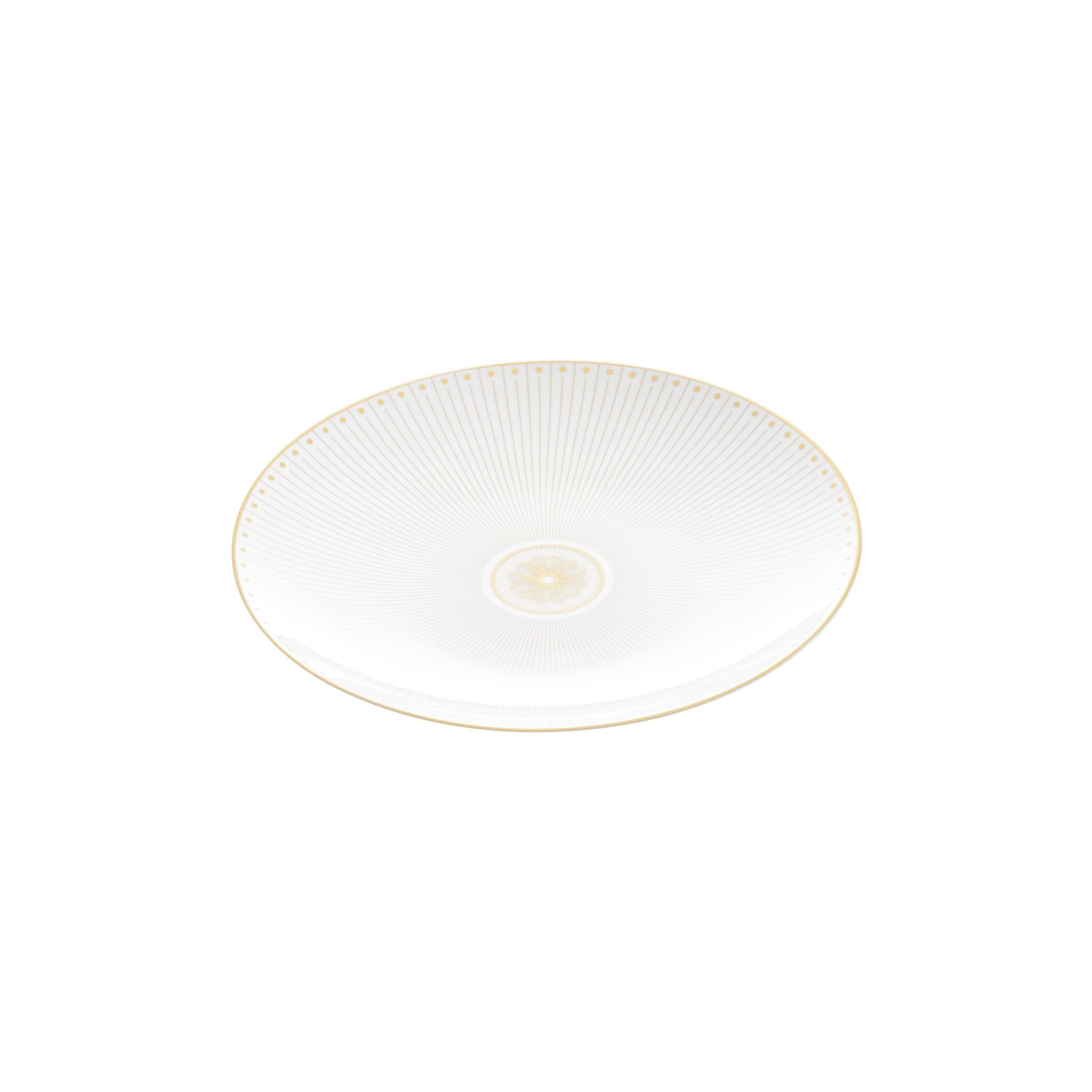 Christofle Malmaison Dessert Plate Porcelain Gold — additional view