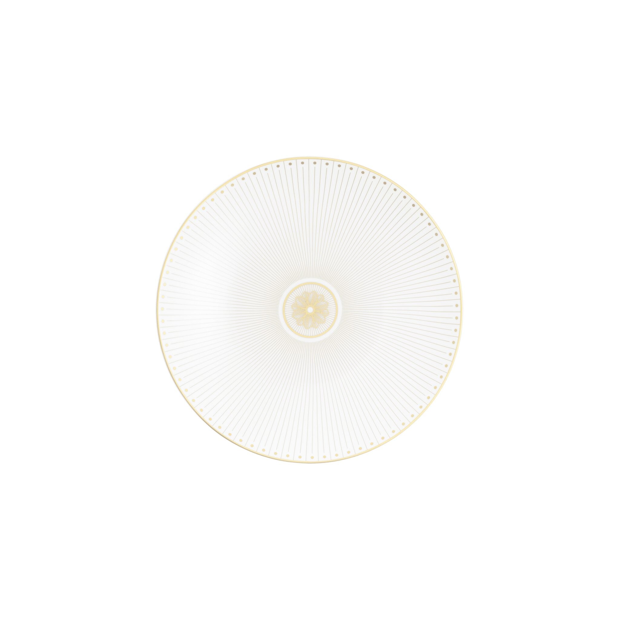 Christofle Malmaison Dessert Plate Porcelain Gold — additional view