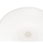 Christofle Porcelain Dessert/Luncheon/Salad Plate Platinum Finish in porcelain on a white background