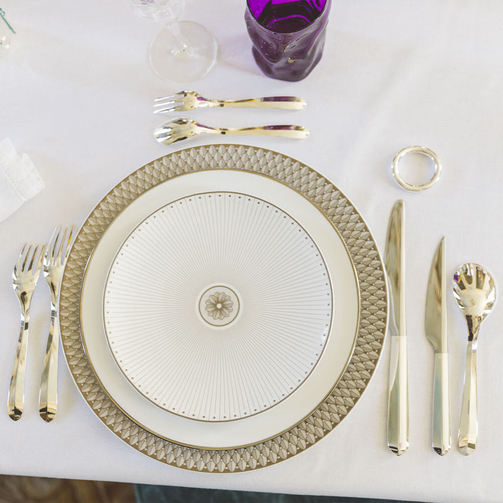 Christofle Porcelain Dessert/Luncheon/Salad Plate Platinum Finish — additional view
