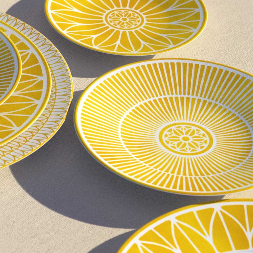 Christofle Porcelain Dessert Plate in silver-plate on a white background