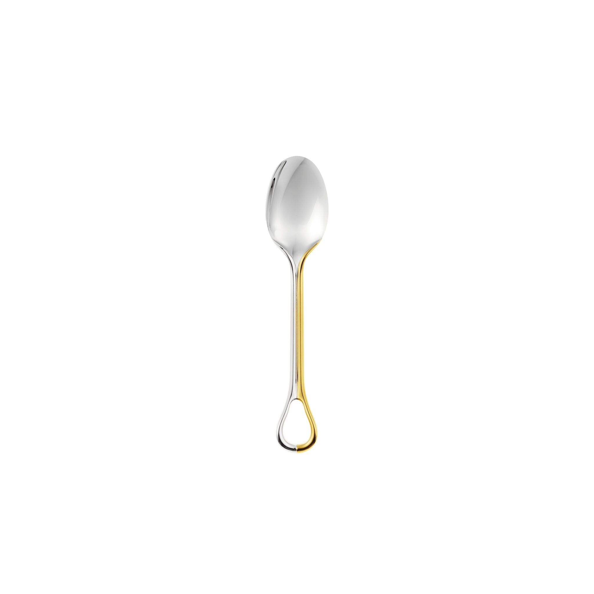 Christofle Carrousel Partially Gilded Silver-Plated Dessert Spoon — additional view