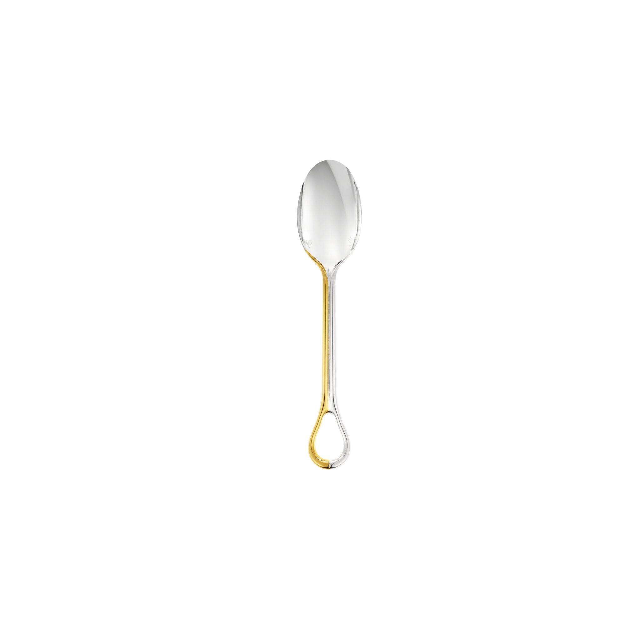 Christofle Carrousel Partially Gilded Silver-Plated Dessert Spoon — additional view