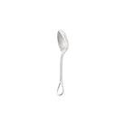 Christofle Carrousel Silver-Plated Dessert Spoon in silver-plate on a white background