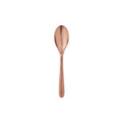 Christofle L'Ame de Christofle Copper Stainless Steel Dessert Spoon in stainless steel on a white background