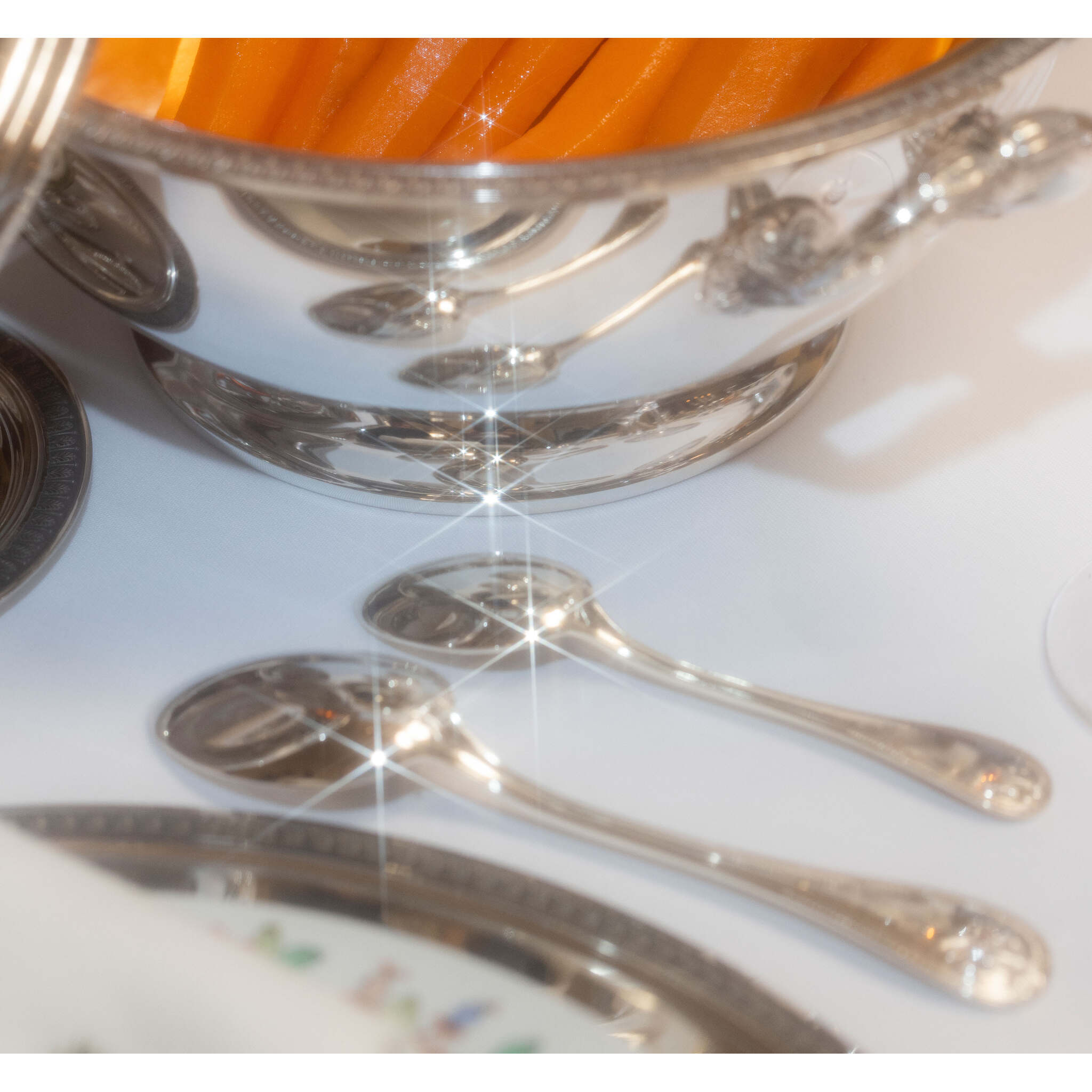Christofle Malmaison Silver-Plated Dessert Spoon — additional view