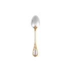 Christofle Dessert Spoon Silver Plated - Partial Gilding in silver-plate on a white background