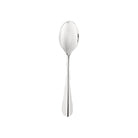 Christofle Origine Stainless Steel Dessert Spoon in stainless steel on a white background