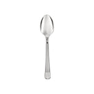 Christofle Osiris Stainless Steel Dessert Spoon in stainless steel on a white background