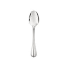 Christofle Stainless Steel Dessert Spoon in stainless steel on a white background