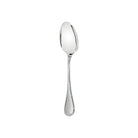 Christofle Rubans Silver-Plated Dessert Spoon in silver-plate on a white background