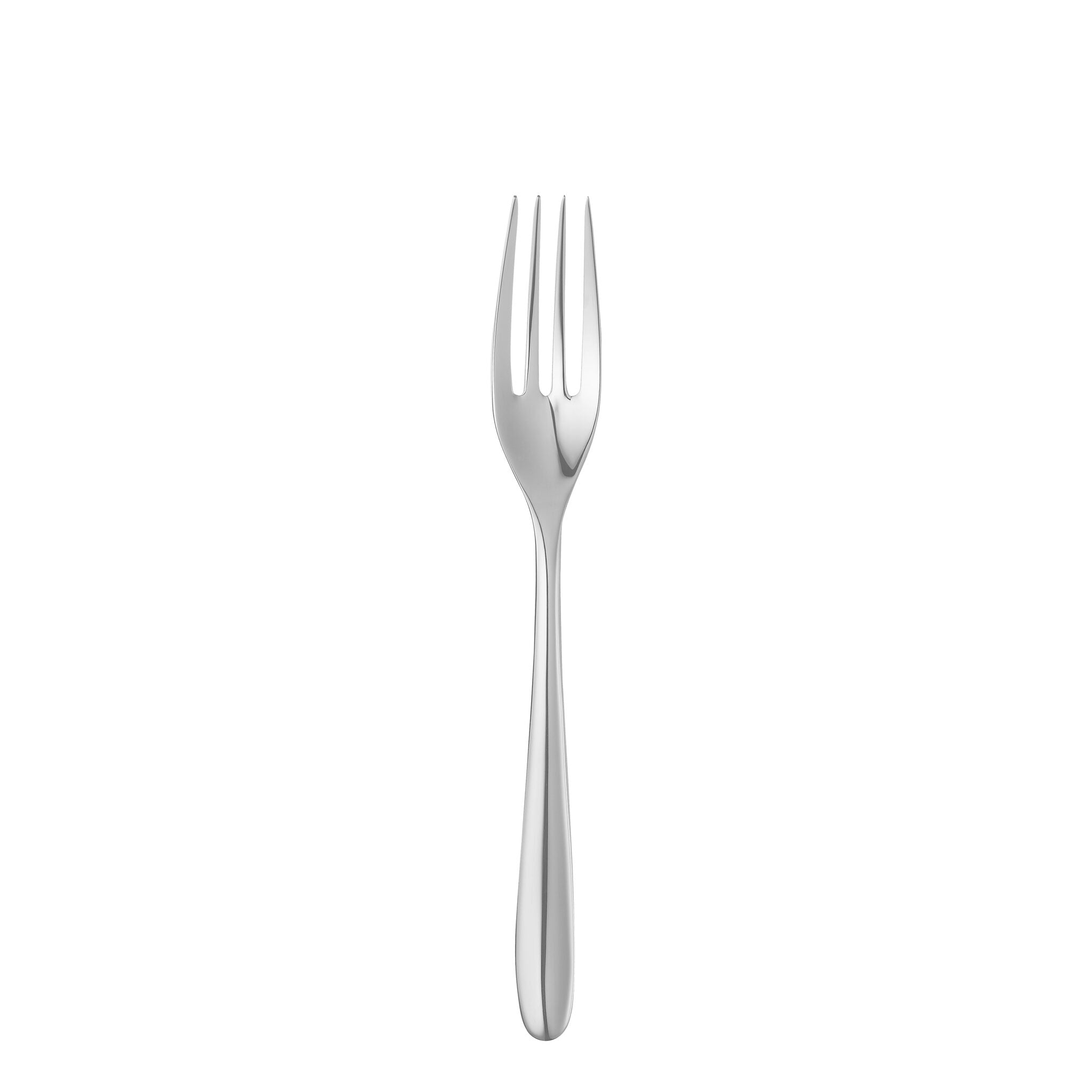 Christofle Marly Stainless Steel Dinner Fork in stainless steel on a white background