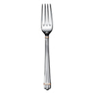Christofle Aria Silver-Plated Standard Dinner Fork with Gold Ring in silver-plate on a white background