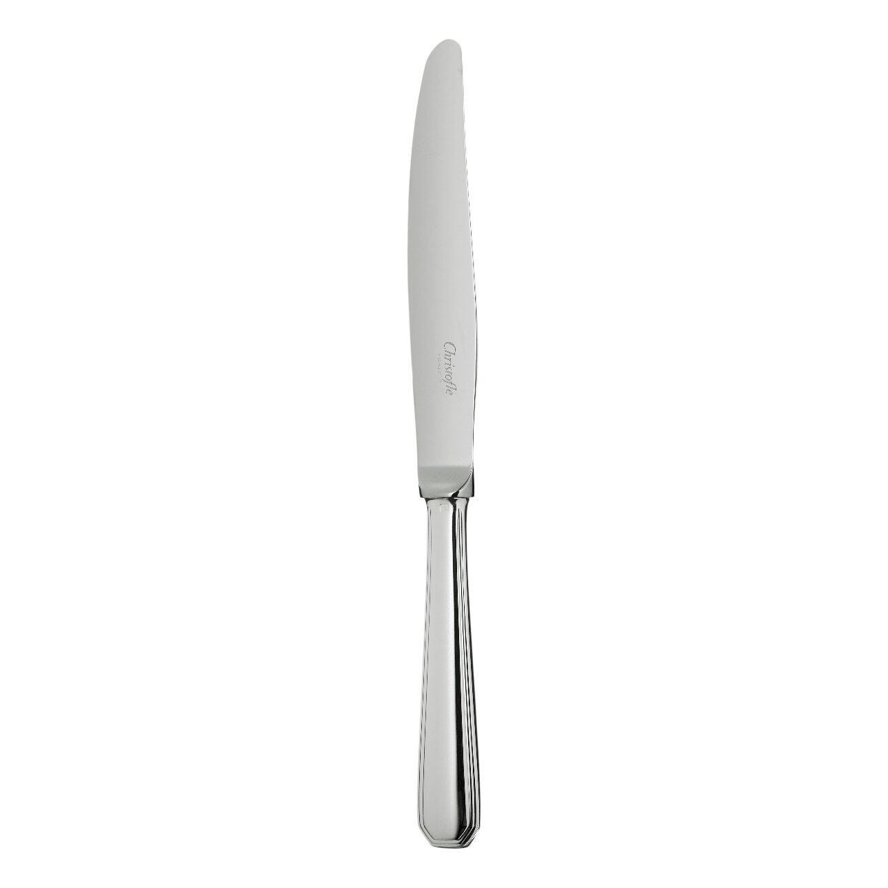 Christofle America Silver-Plated Dinner Knife in silver-plate on a white background