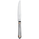 Christofle Aria Partially Gilded Silver-Plated Dinner Knife on a white background