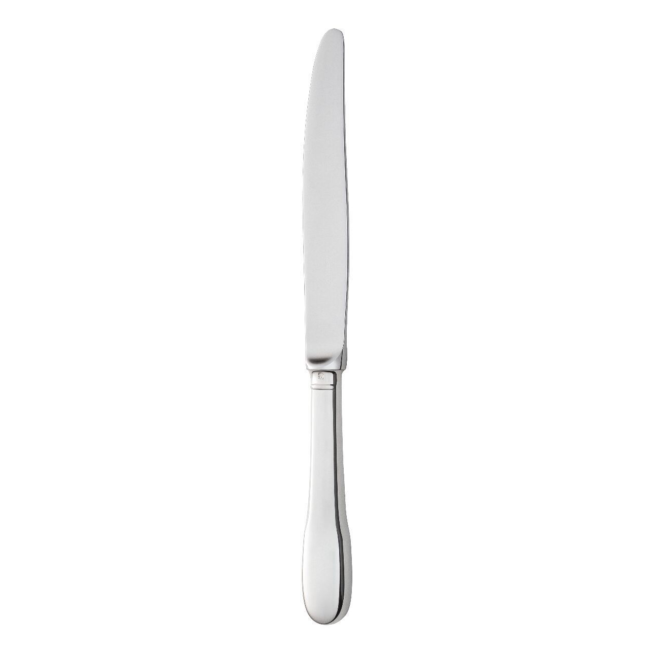 Christofle Cluny Silver-Plated Dinner Knife in silver-plate on a white background