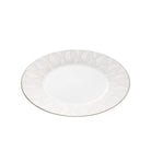 Christofle Malmaison Porcelain Dinner Plate Platinum Finish — additional view