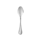 Christofle Albi Stainless Steel Espresso Spoon in stainless steel on a white background