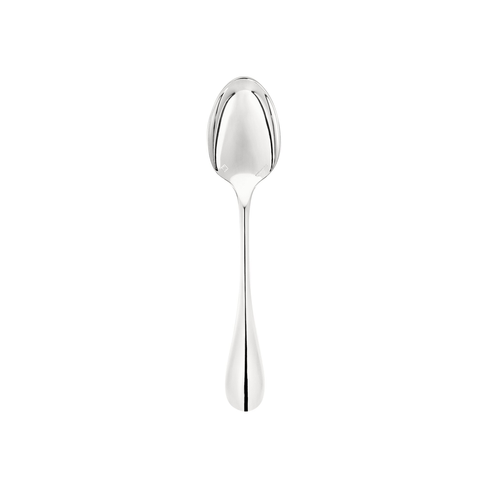 Christofle Fidelio Silver-Plated Espresso Spoon in silver-plate on a white background