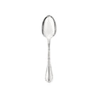 Christofle Rubans Silver-Plated Espresso Spoon in silver-plate on a white background