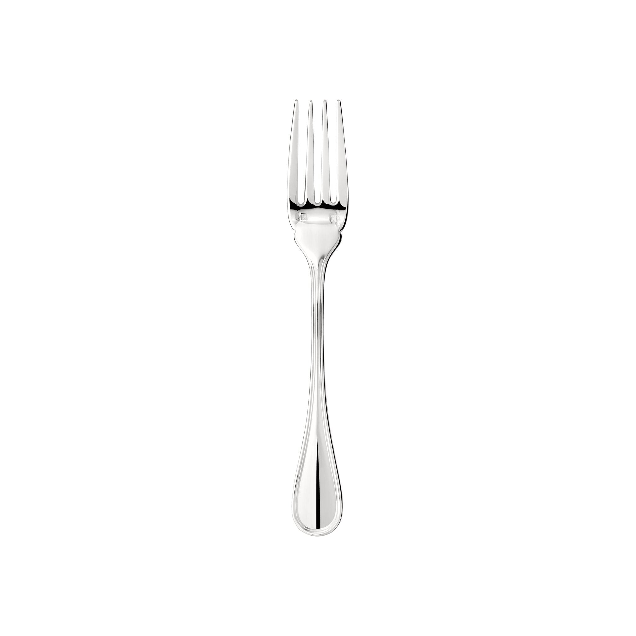 Christofle Albi Silver-Plated Fish Fork in silver-plate on a white background