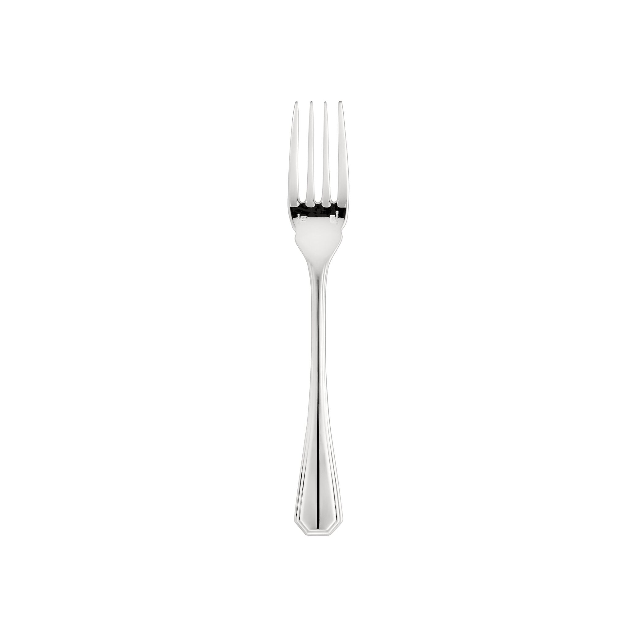 Christofle America Silver-Plated Fish Fork in silver-plate on a white background