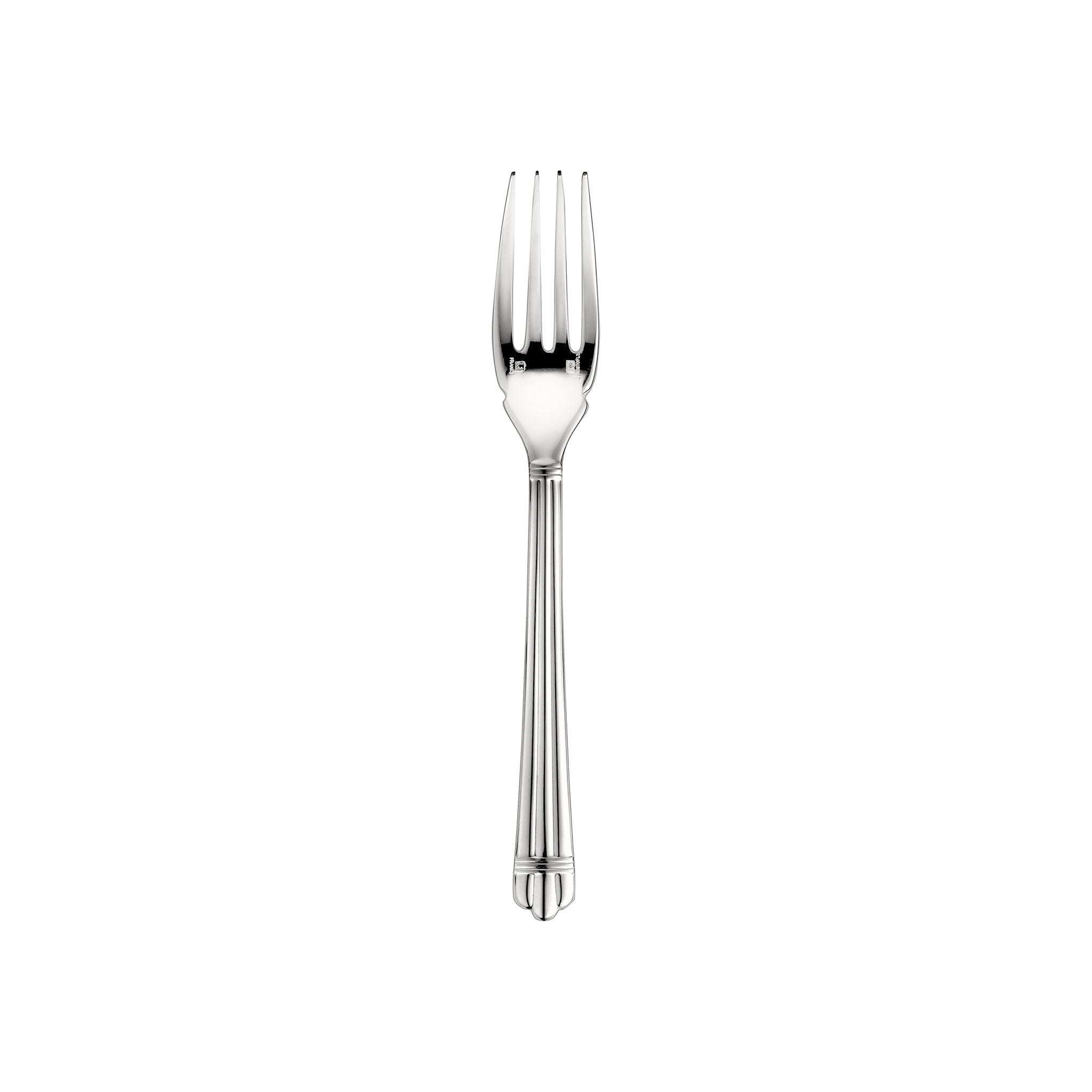 Christofle Aria Silver-Plated Fish Fork in silver-plate on a white background