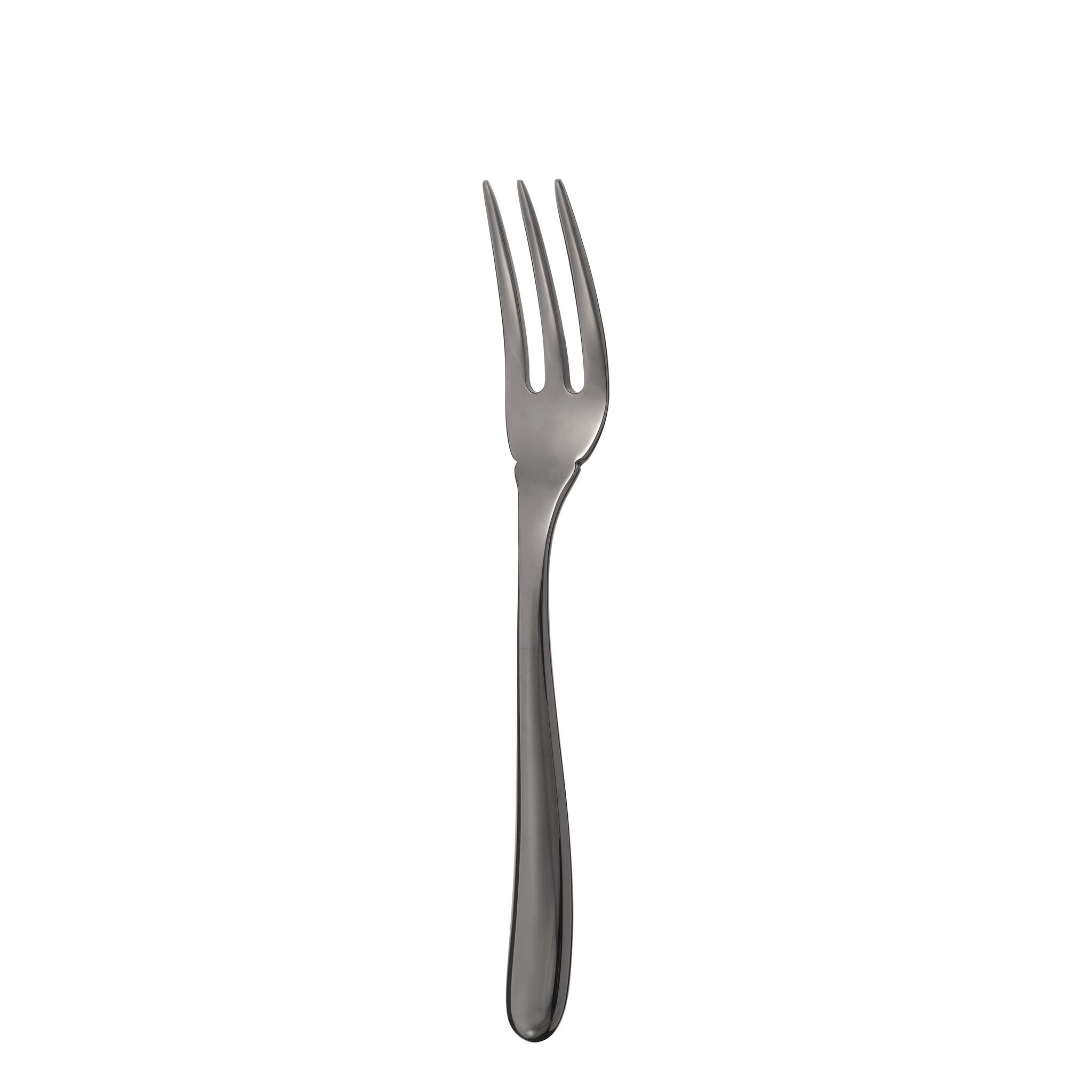 Christofle L'Ame de Christofle Black Stainless Steel Fish Fork in stainless steel on a white background