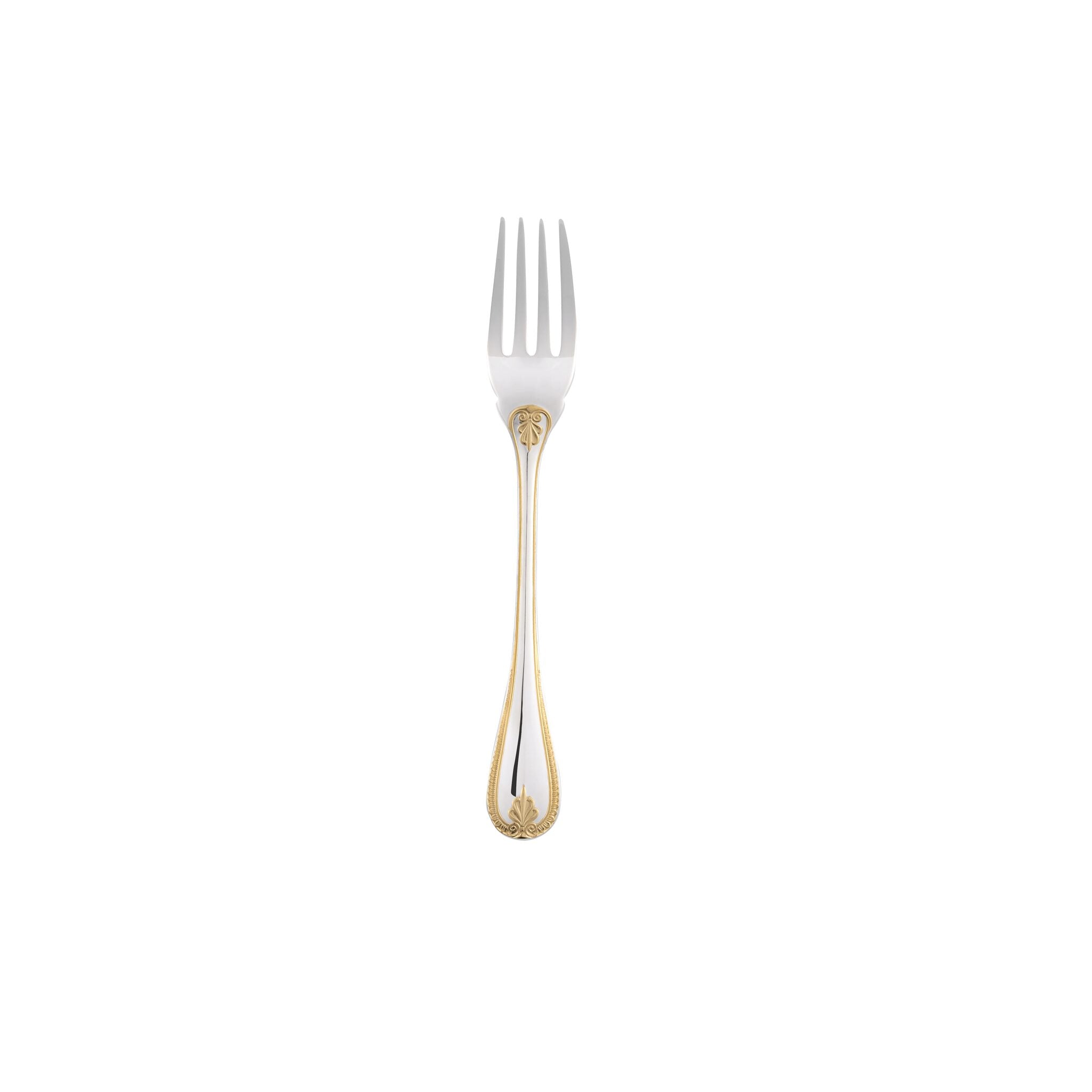 Christofle Partially Gilded Silver-plated Fish Fork — additional view