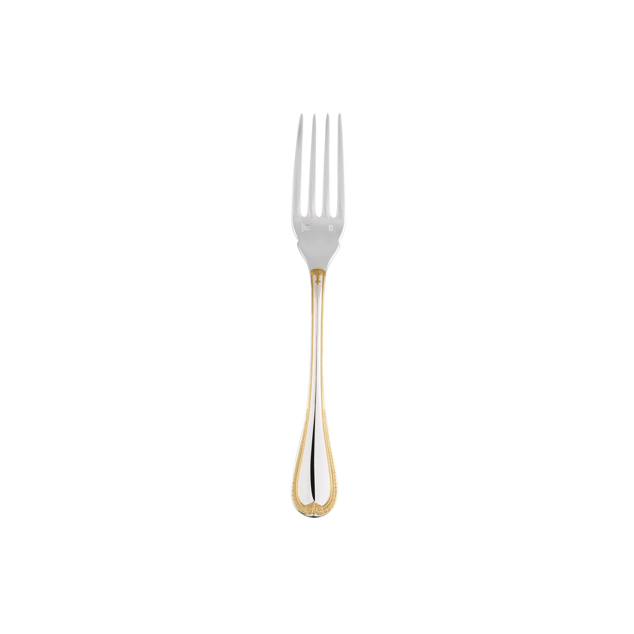 Christofle Partially Gilded Silver-plated Fish Fork — additional view