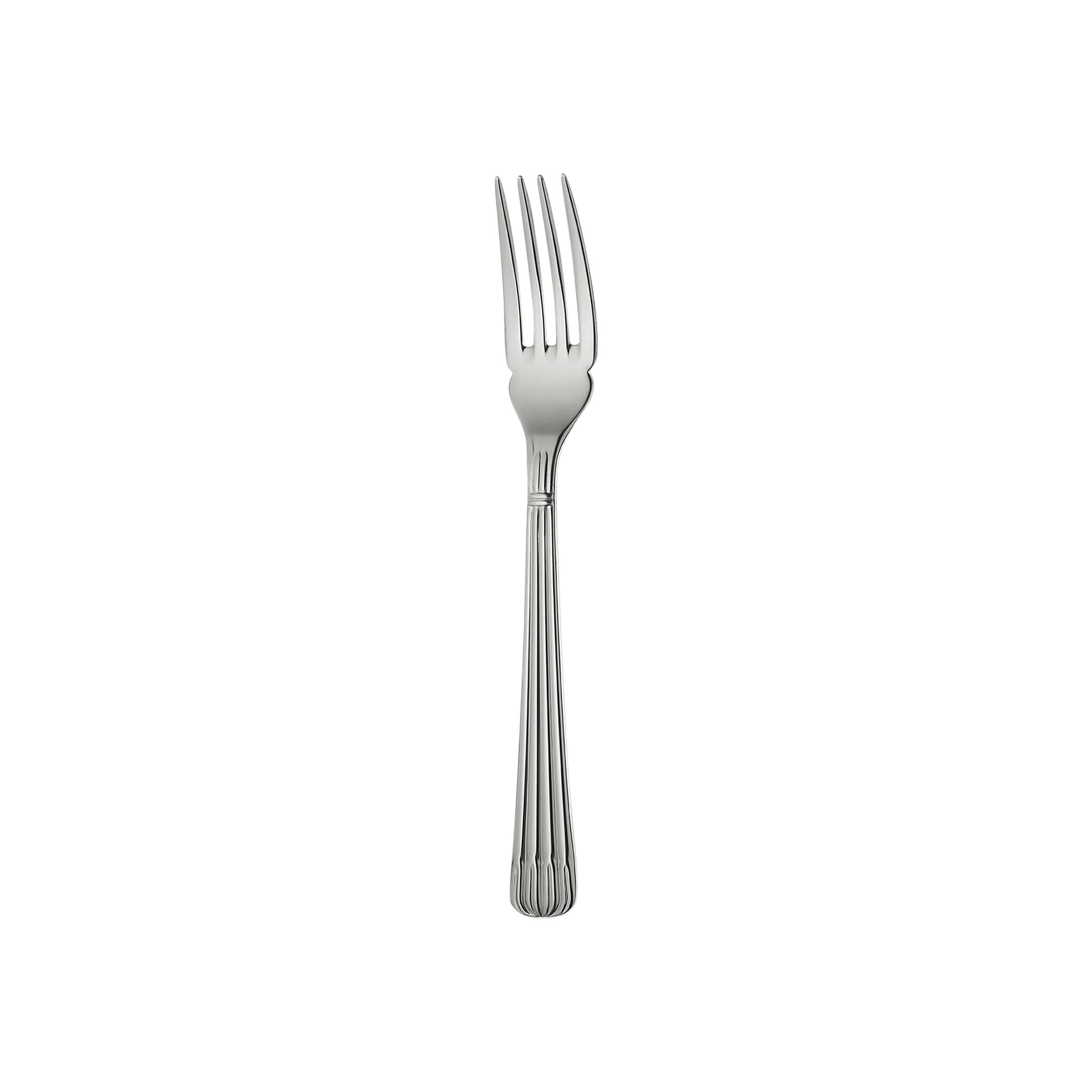 Christofle Stainless Steel Fish Fork in stainless steel on a white background