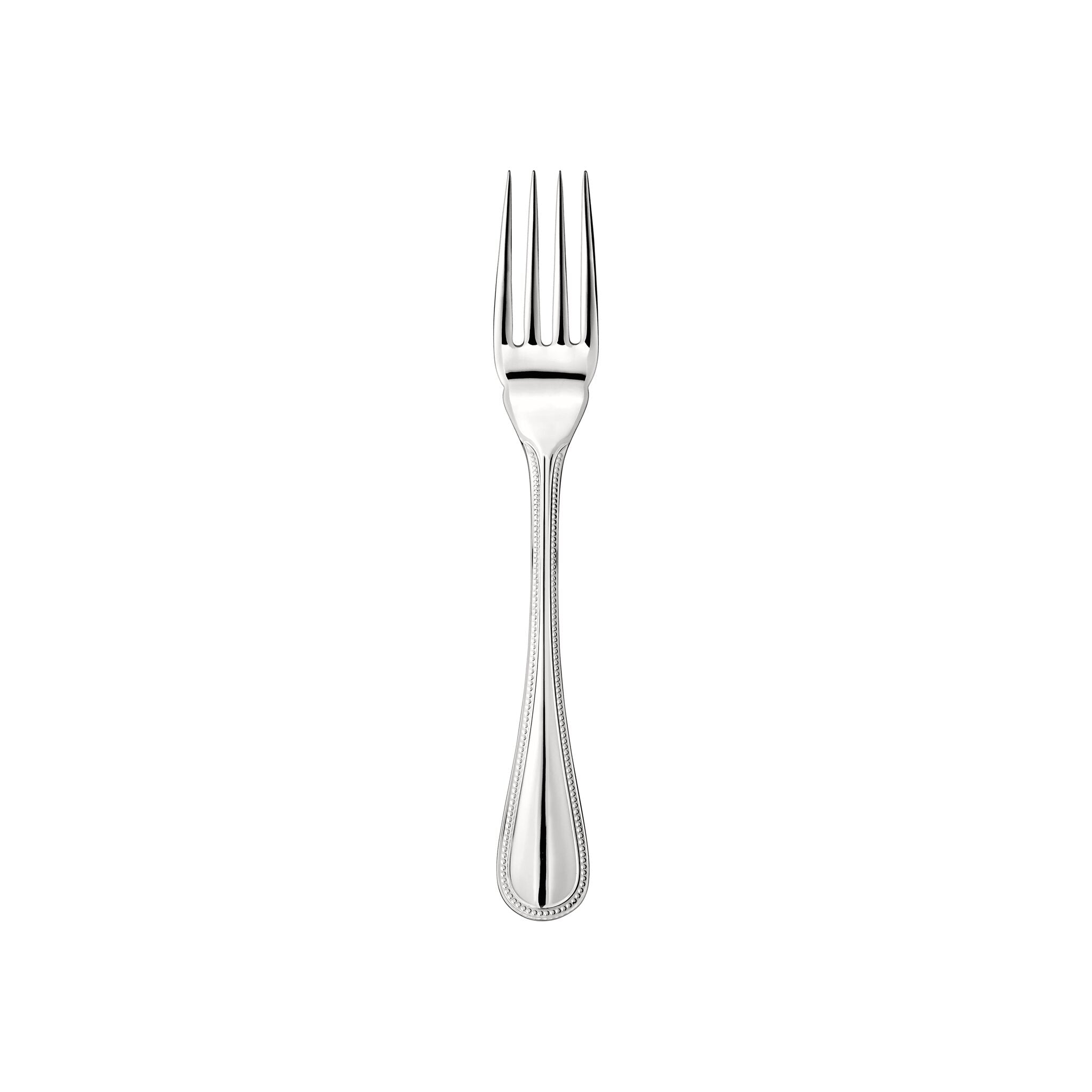 Christofle Stainless Steel Fish Fork in stainless steel on a white background