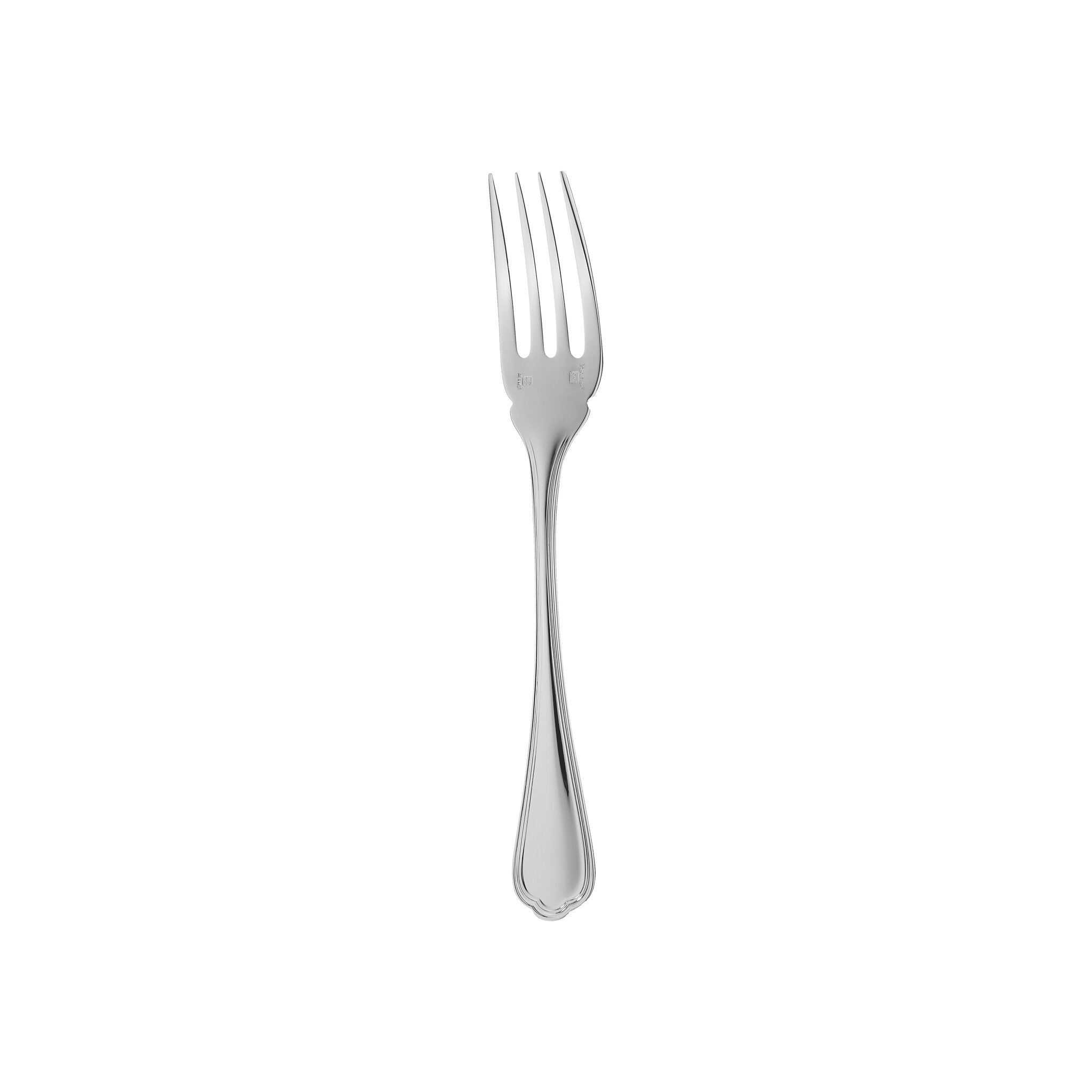 Christofle Spatours Silver-Plated Fish Fork in silver-plate on a white background